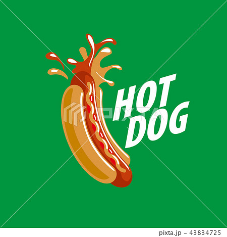 vector logo hot dog 43834725