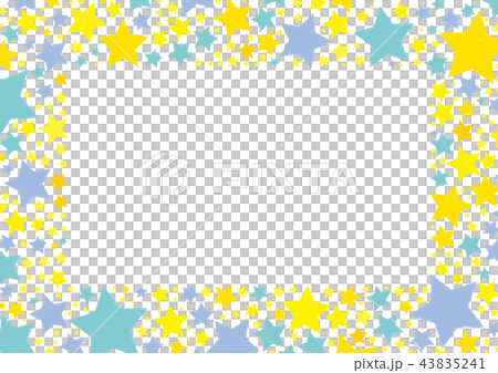 Star frame square blue 43835241