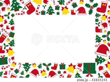 クリスマス フレーム四角のイラスト素材 43835243 Pixta