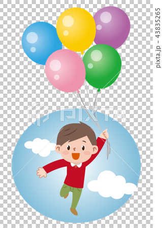 氣球和男孩 43835265