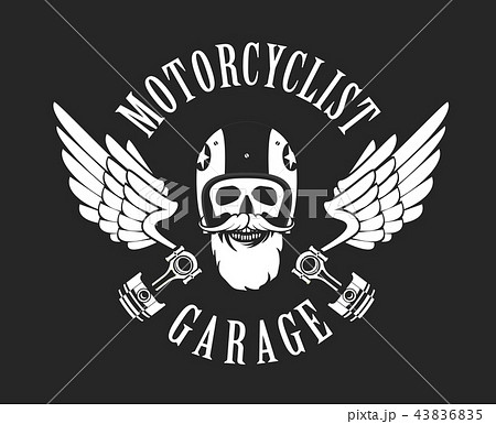 retro emblem motorcyclist retro emblem motorcyclist 43836835