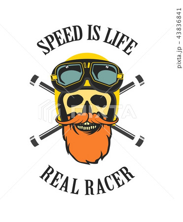 retro emblem motorcyclist retro emblem motorcyclist 43836841