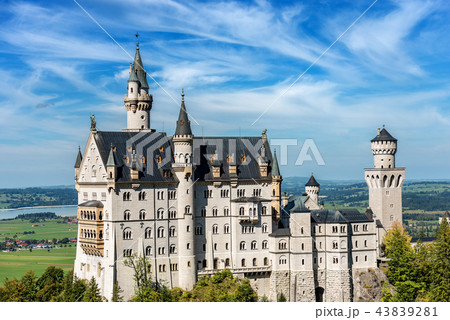 Neuschwanstein Castle Germany Landmark in Bavaria Neuschwanstein Castle Germany Landmark in Bavaria 43839281