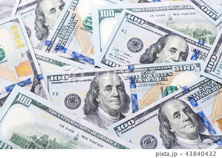 Dollar banknotes background Dollar banknotes background 43840432
