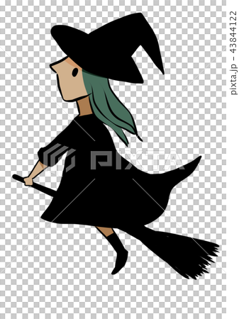 A flying witch A flying witch 43844122