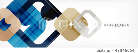Square geometric background, multicolored template for business or technology presentation or web 43846054