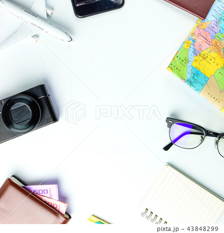 Travel accessories costumes concept for summer Travel accessories costumes concept for summer 43848299