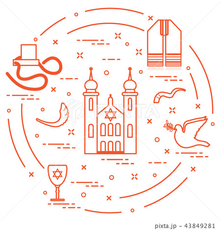 Jewish symbols 43849281