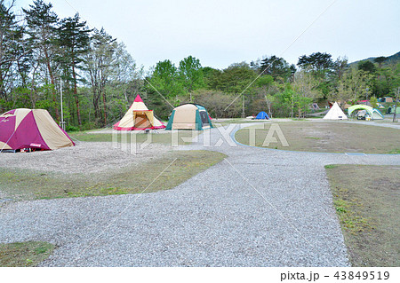 オーエンス泉岳自然ふれあい館キャンプ場 宮城県 の写真素材