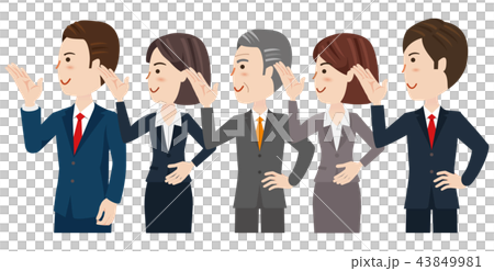 男女　ビジネスチーム 43849981