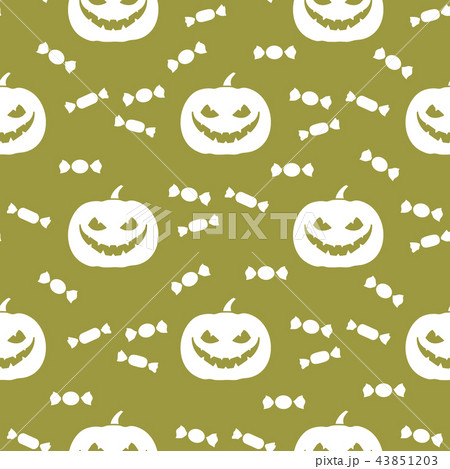 Halloween 2019 seamless pattern Pumpkin, sweets. 43851203
