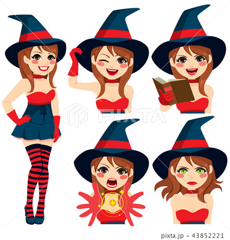 Witch Girl Expressions 43852221