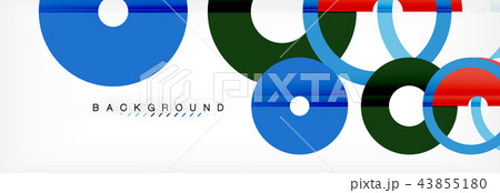 Geomtric modern backgrounds, rings abstract template 43855180
