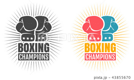 Logo for boxing with glove. 43855670
