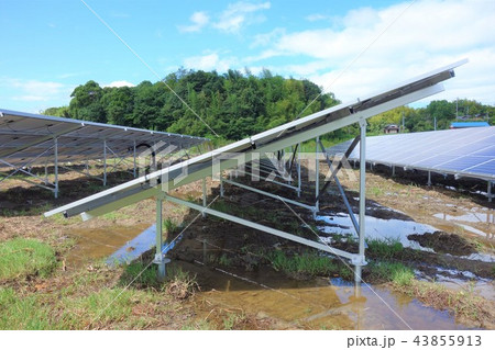 水浸しの太陽光発電所 43855913