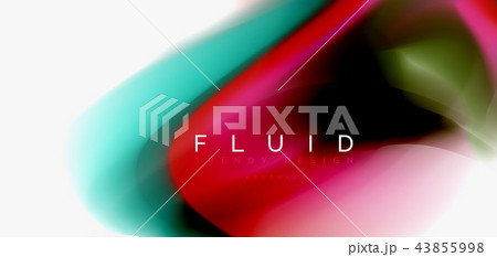 Color flowing wave, trendy liquid design template Color flowing wave, trendy liquid design template 43855998