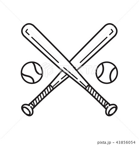 baseball vector icon logo baseball bat cartoon - Stock Illustration  [43856054] - PIXTA