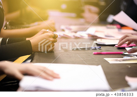 Clerk office guys do a job interview or answer 43856333