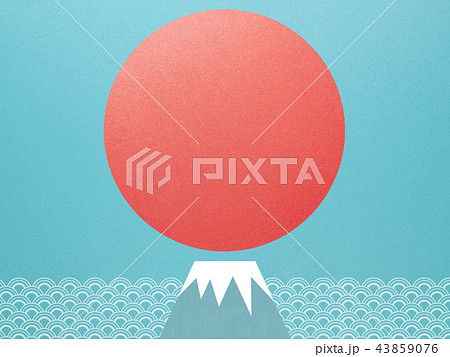 背景-富士山-日の出 43859076