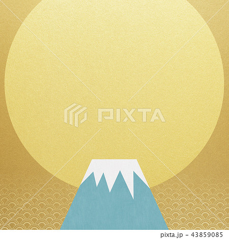 背景-富士山-日の出 43859085