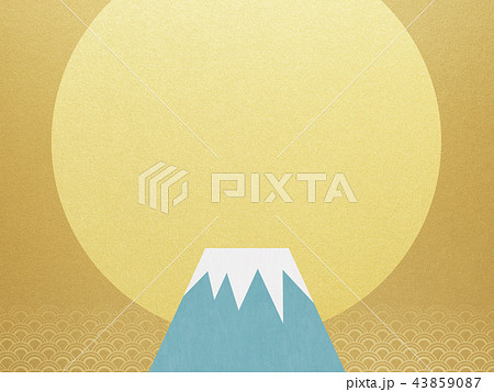 背景-富士山-日の出 背景-富士山-日の出 43859087