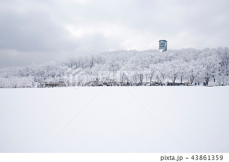 雪景色 北ソウル夢の森 冬の写真素材 [43861359] - PIXTA