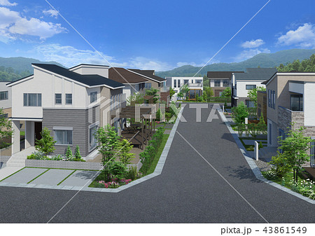住宅街並み 住宅街並み 43861549