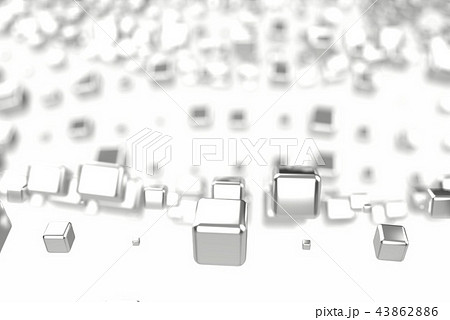 Silver or white gold platinum blocks cubes over white background. Modeling 3d illustration. wealth Silver or white gold platinum blocks cubes over white background. Modeling 3d illustration. wealth 43862886