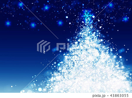 紺色クリスマスイルミネーションのイラスト素材 43863055 Pixta