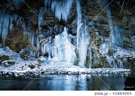 埼玉秩父 三十槌の氷柱 ライトアップ 埼玉秩父 三十槌の氷柱 ライトアップ 43864004