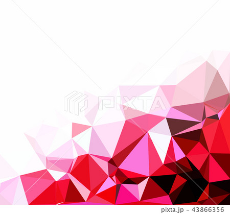 Red Polygonal Mosaic Background  43866356