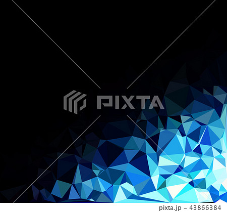 Blue Polygonal Mosaic Background Blue Polygonal Mosaic Background 43866384