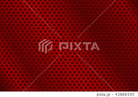 Red metal perforated background 43866505