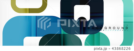 Square geometric background, multicolored template for business or technology presentation or web 43868226