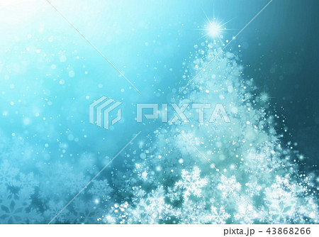 クリスマスイルツリーと雪の結晶 43868266