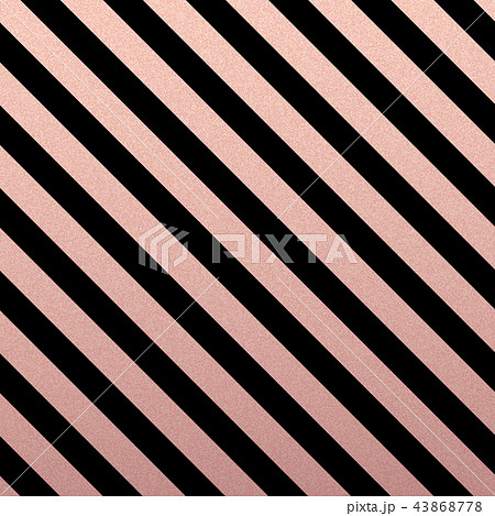 Rose Gold glittering diagonal lines pattern on black background. Rose Gold glittering diagonal lines pattern on black background. 43868778