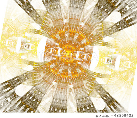 Glowing stargate in space, computer abstract 43869402