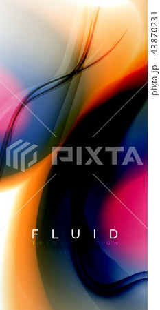 Fluid flowing wave abstract background Fluid flowing wave abstract background 43870231