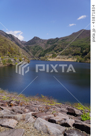 甲府市　早春の荒川ダム能泉湖 43871834