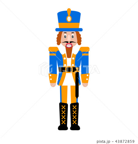 Nutcracker toy vector isolated illustration. Nutcracker toy vector isolated illustration. 43872859