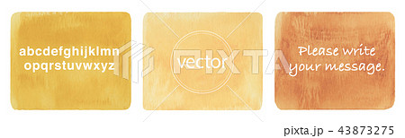 水彩 背景素材 ベージュと茶色のイラスト素材