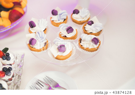 Buffet with a variety of delicious sweets, food ideas, celebration 43874128