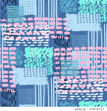 Memphis seamless pattern in retro style. Memphis seamless pattern in retro style. 43876107
