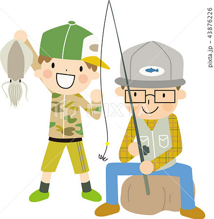 釣り　親子 43876226