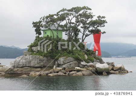 岩手県大槌町　蓬莱島 43876941