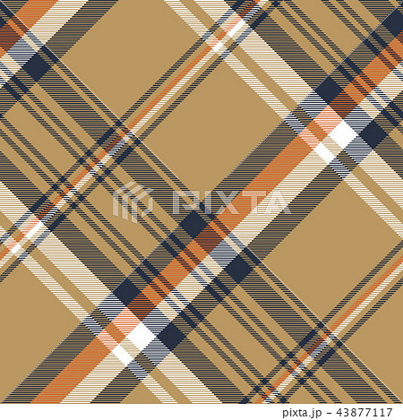 Diagonal Square Brown Beige Seamless Fabric Texture Pattern Stock