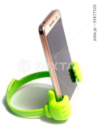 Car holder for mobile device on white background 43877420