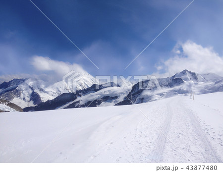 Stunning Panoramic view of mountain alps, Jungfrau 43877480