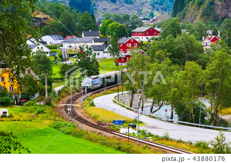 Flam, Norway train to Myrdal Flam, Norway train to Myrdal 43880176