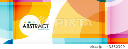 Vector fantastic circle modern geometric background template 43880309